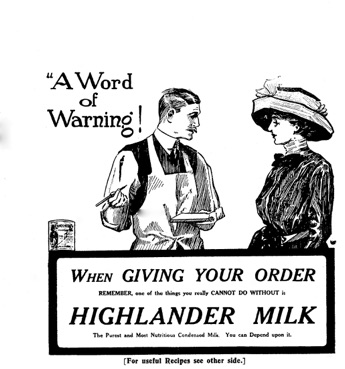 Highlander Milk Advertisement